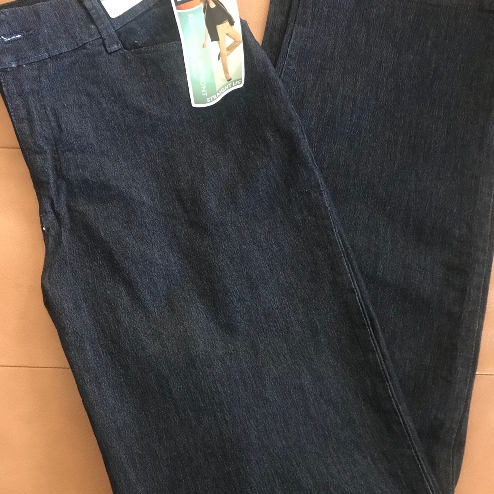 Lee Relaxed Plain Front Jean Trousers - Sz 12L